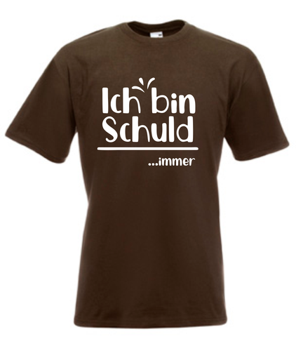 Camiseta Hombre I bin Schuld... siempre talla hasta 5XL - Imagen 5 de 11