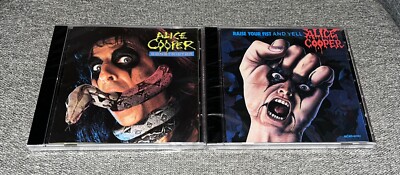 Alice Cooper 2 CD Lot Constrictor, Raise Your Fist And Yell