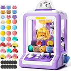 Claw Machine for Kids, Mini Vending Machine with Game Coins & Music, Prize