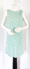 Talbots Multi Color Floral Sleeveless Knee Length Lined Shift Dress Size 8 Petit