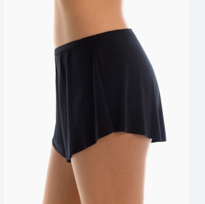 Magicsuit by Miraclesuit Swim Bottoms Black Solid Jersey Tap Pant Womens 14