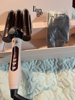 Waving Curling Titanium Triple Barrel Le Tridente L ange  Beach waver PRICE DROP
