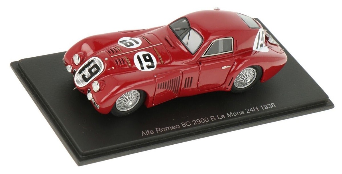 Spark S9439 Alfa Romeo 8C 2900 B #19 Touring Speciale Le