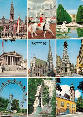 Gruss Aus Wien Vienna Austria Multi-View Continental Postcard C197