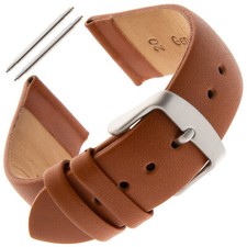 Gilden 16-24mm Unisex Padded No-Stitch Calfskin Leather Watch Band FW60