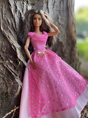 Barbie Doll Ball Gown Authentic Barbie Tag 1998 Mattel Royal
