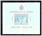 SAN MARINO: 1937 Sc: 185 "Forum Romanum" MNH Sheet