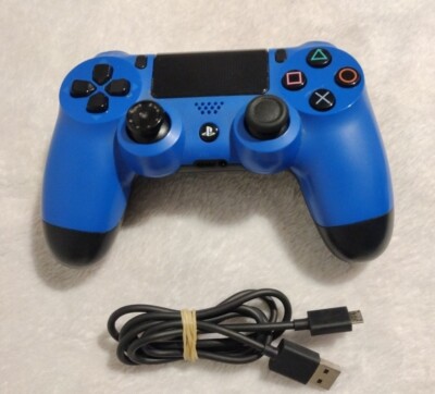 Genuine Sony PlayStation 4 DualShock Wireless Controller Blue In Good Condition