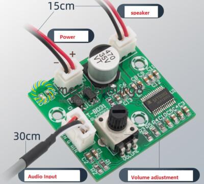 DC 12V 24V  60W Mono Mini High Power HIFI Digital Audio Amplifier Board Module M