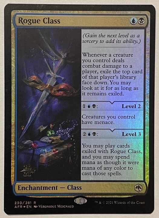 Rogue Class Foil Prerelease - Adventures in the Forgotten Realms MTG