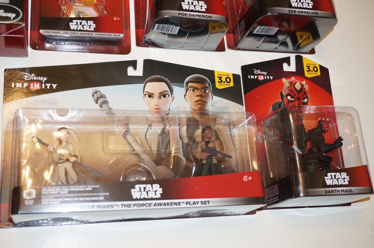 NEW Disney Infinity 3.0 STAR WARS Set of 15 Figures, 4 Discs