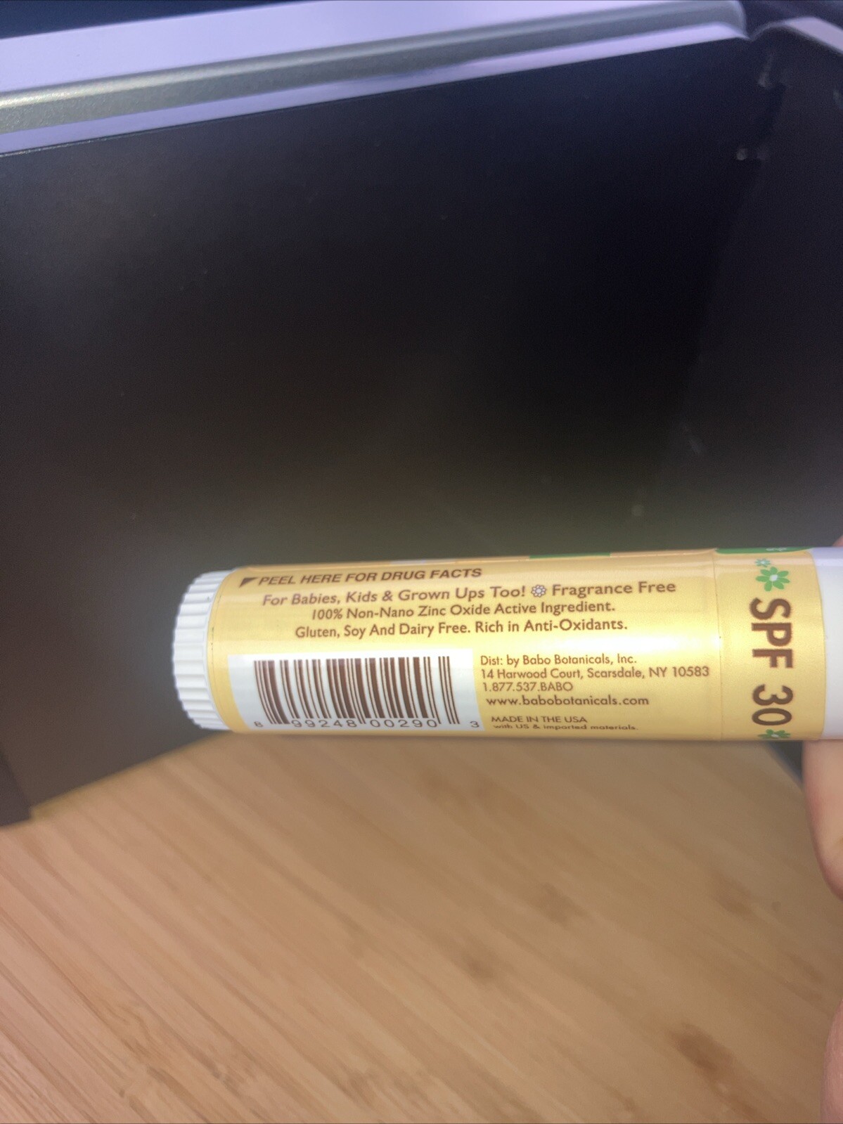 BABO Botanicals CLEAR ZINC Sport Stick Sunscreen SPF 30 Fragrance Free