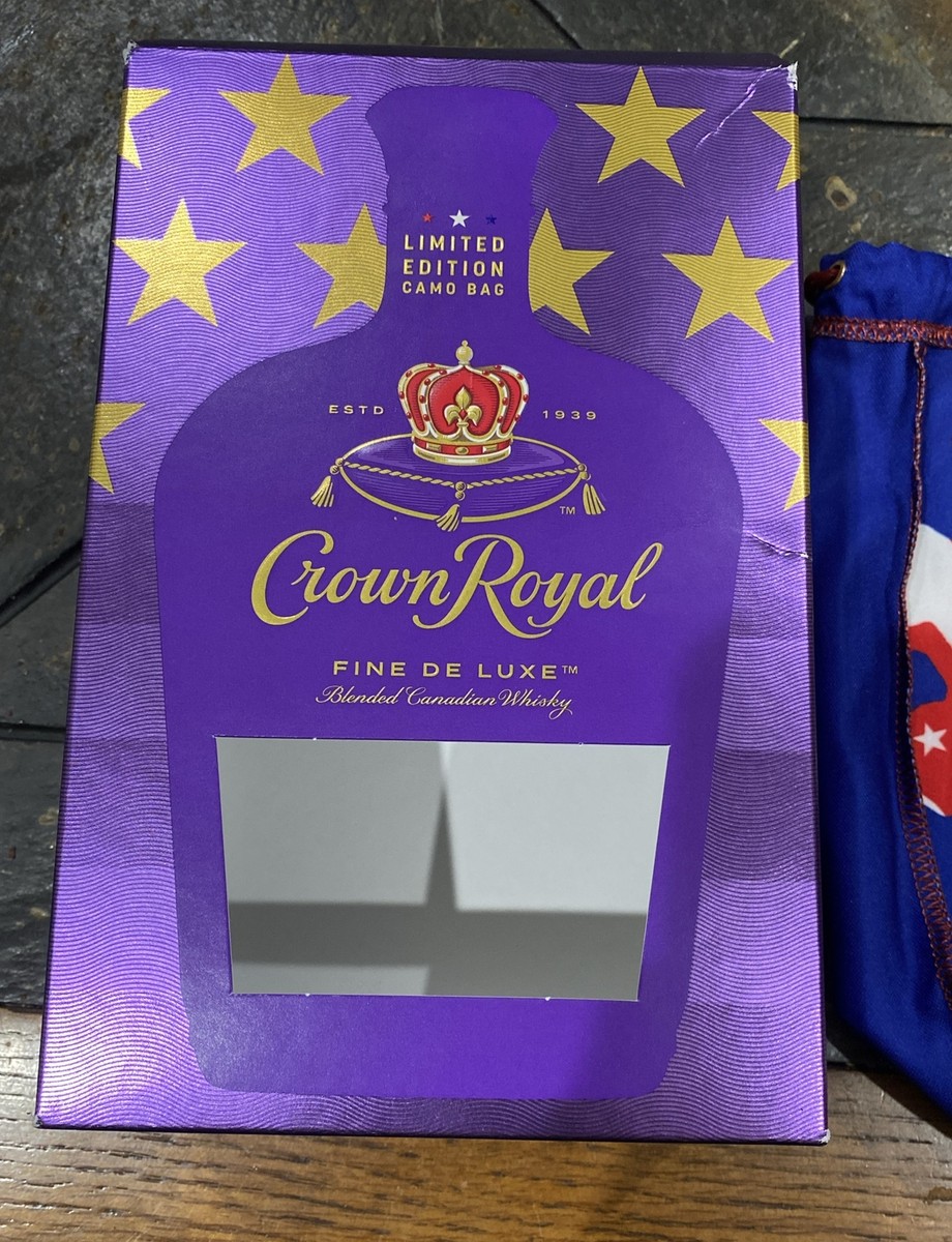 【未開栓】Seagram's Crown  袋と箱付 New Crown Royal Camo Limited Edition Bag Red, White & Blue