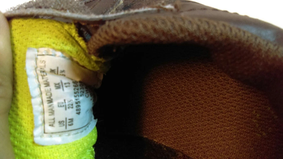 Zapatos de cuero Route 66 sin marcas para niños pequeños. Talla 6M. Marrón. Foto 4 de 4