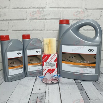 GENUINE TOYOTA INTERMEDIATE SERVICE KIT 7L 5W30 PREMIUM OIL & OIL FILTER DIESEL 