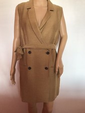 Mango Lapels Textured Dress, Waistcoat Style. SIZE M. New with tags.