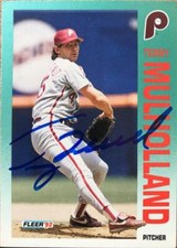 Terry Mulholland Autographed 1992 Fleer #540