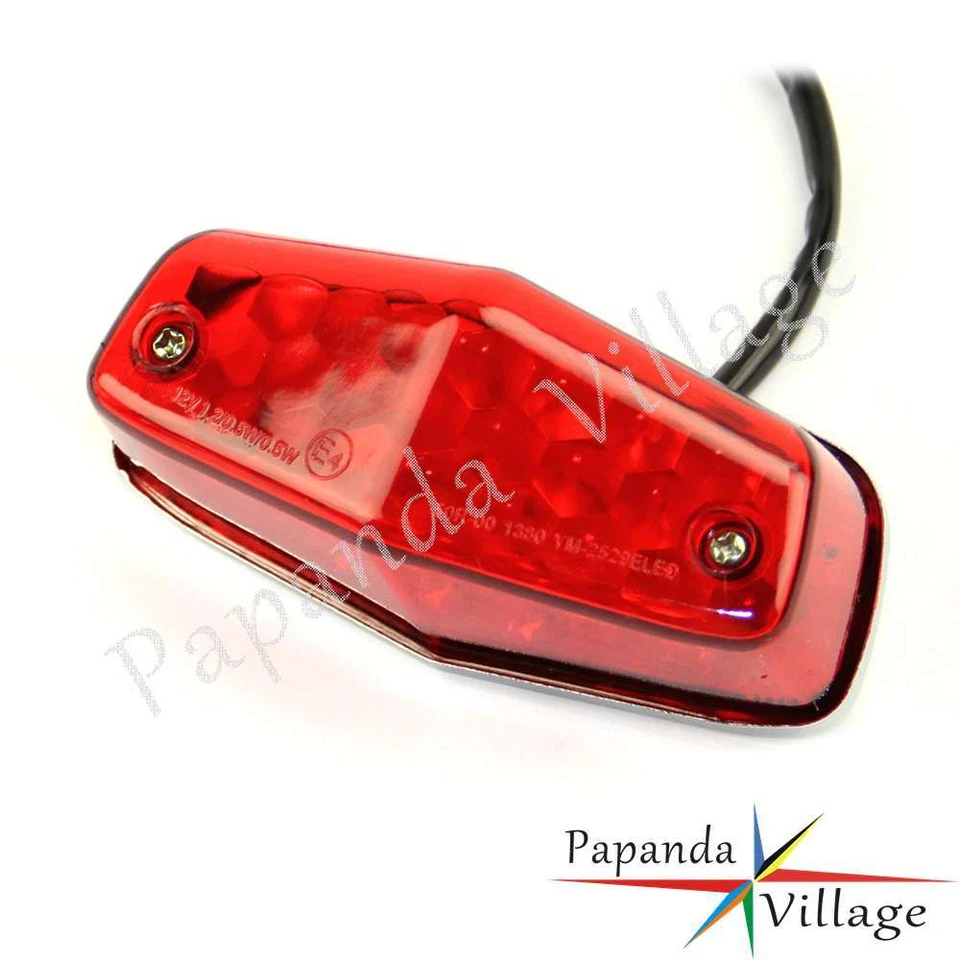 Motorcycle Small Lucas Style 12V LED Rear Brake Stop Tail Light For BSA Norton - Image 3 of 4