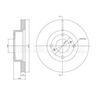 Metelli 2X Bremsscheibe Vorne Ø231 Mm BelüFtet FüR Suzuki Alto Gf 1.0 Nissan