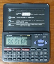 Vintage Casio Data Bank 114 DC-2500 3-Line Display. Made In Taiwan