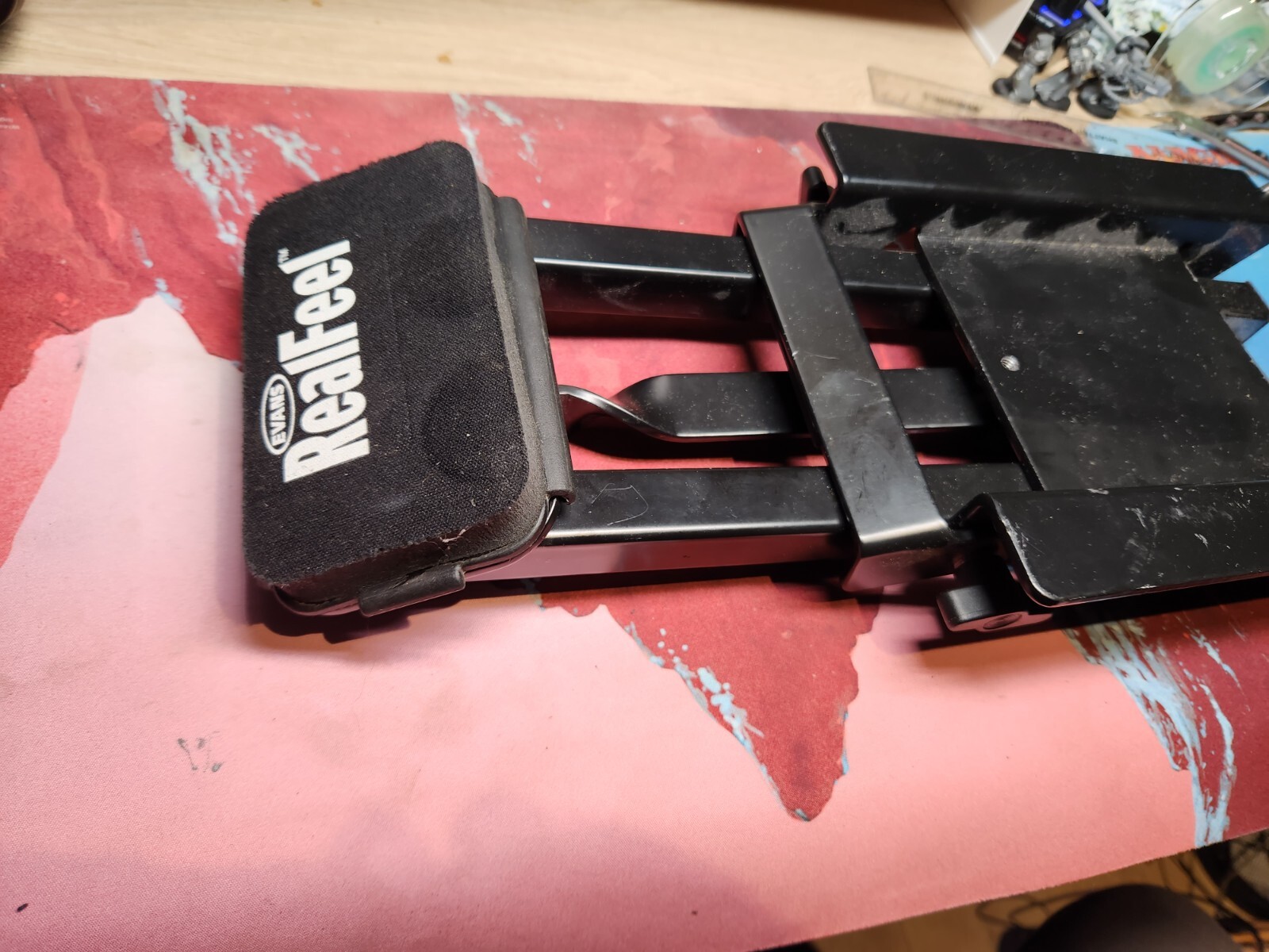 Evans RFBASS RealFeel Folding Bass Pedal Practice Pad Kick Drum