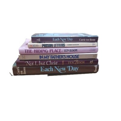 Lot of 6 Corrie Ten Boom Books 1970s The Hiding Place, Prison Letters 