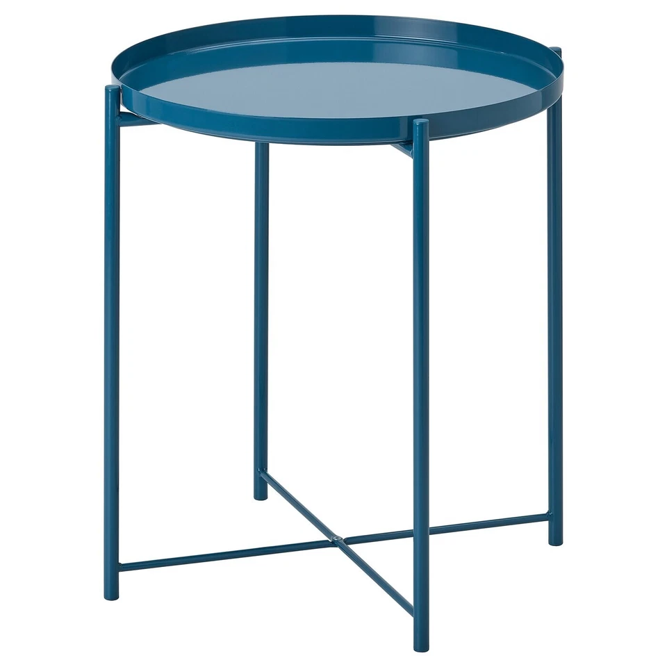 IKEA GLADOM Tray table with removable Top Steel Blue 17 1/2" x 20 5/8" NEW - Image 4 of 4