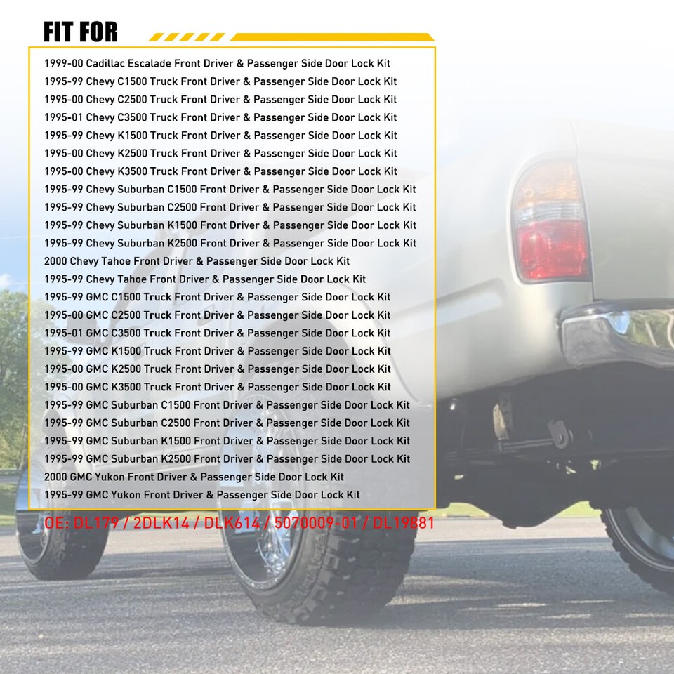 Ignition Key Alarm Switch For GMC Suburban Chevrolet Tahoe C1500 - Foto 10