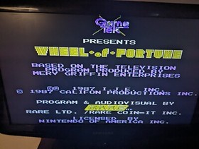 Wheel Of Fortune - ORIGINAL NES Nintendo Game Tested + Working & Authentic!