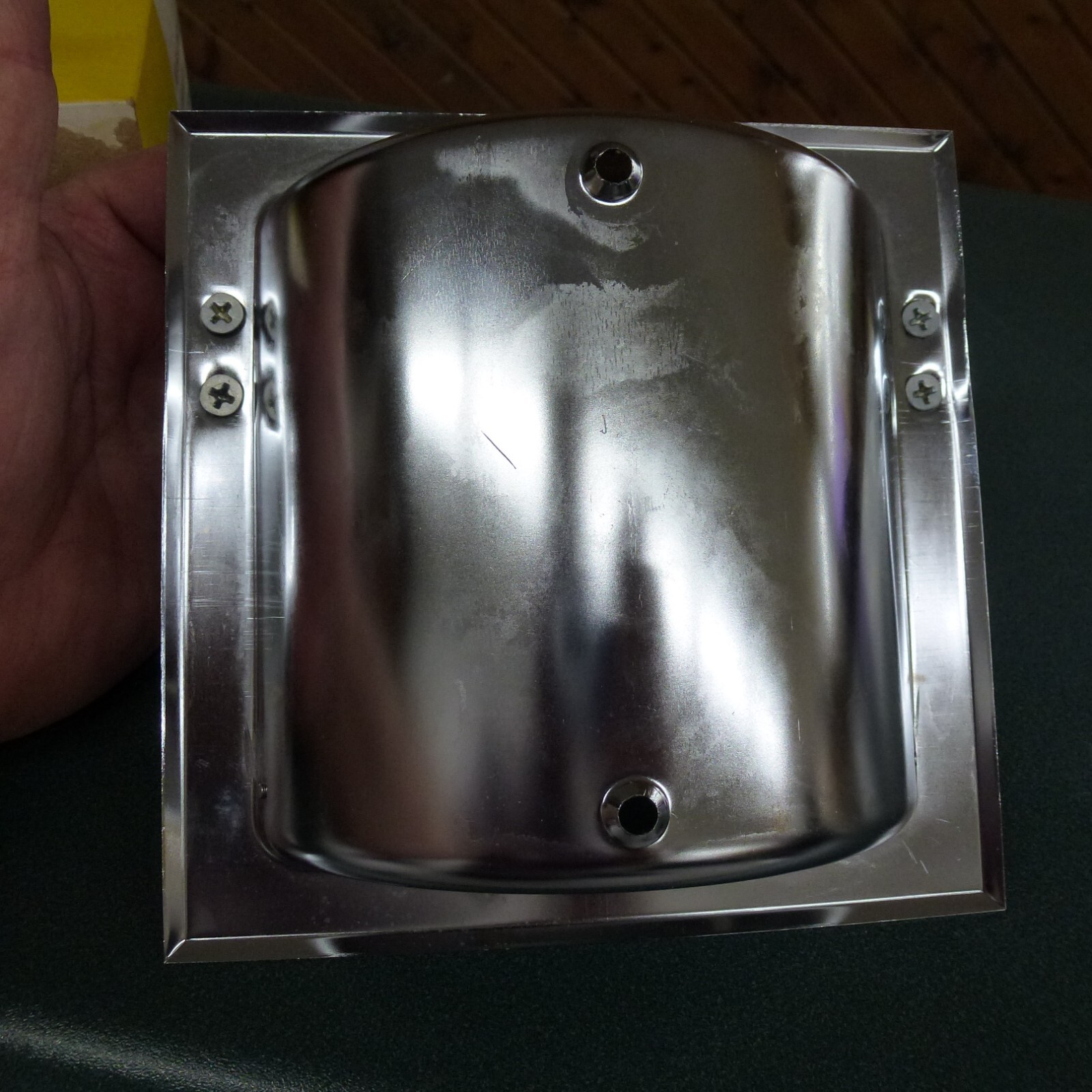 Miami Carey Chrome Recessed Soap Dish Grab Bar 8004S with plastic