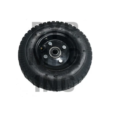 8" Pneumatic Wheel w/ Black Rim for Truck Dolly Wagon Training Wheel Tire - USA