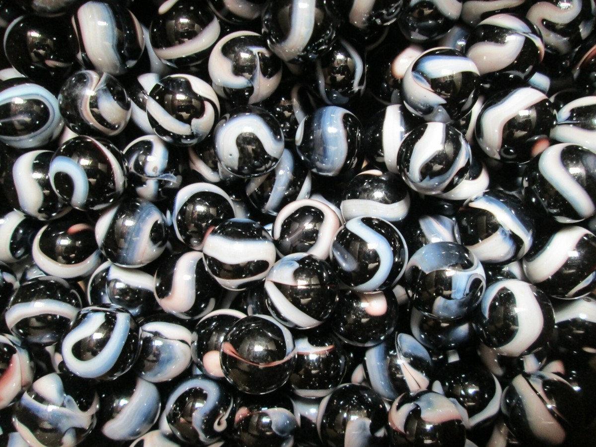 2 POUNDS 5/8 INCH ZEBRA MEGA / VACOR MARBLES | eBay