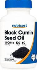 Nutricost Black Seed Oil Cumin - 120 Softgels, 1000mg Per Serving, 60 Servings