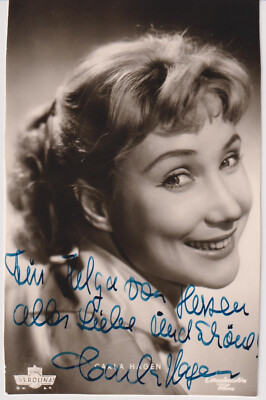 CARLA HAGEN Original Autogramm signierte KuB Postkarte 50er Jahre