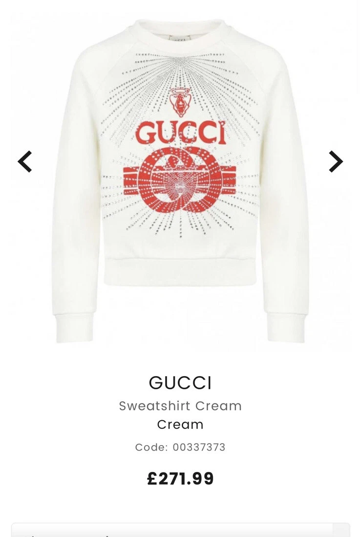 Gucci Sweatshirt jumper Girls RRP 272 Authentic eBay