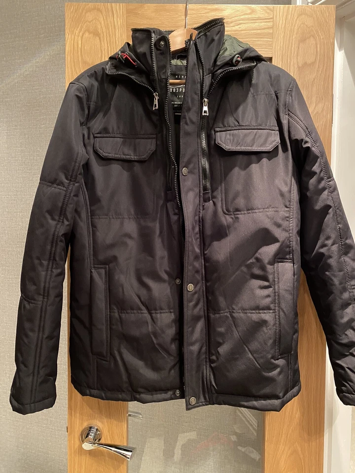 Abrigo acolchado Police para hombre - talla grande (38/40) Foto 2 de 4