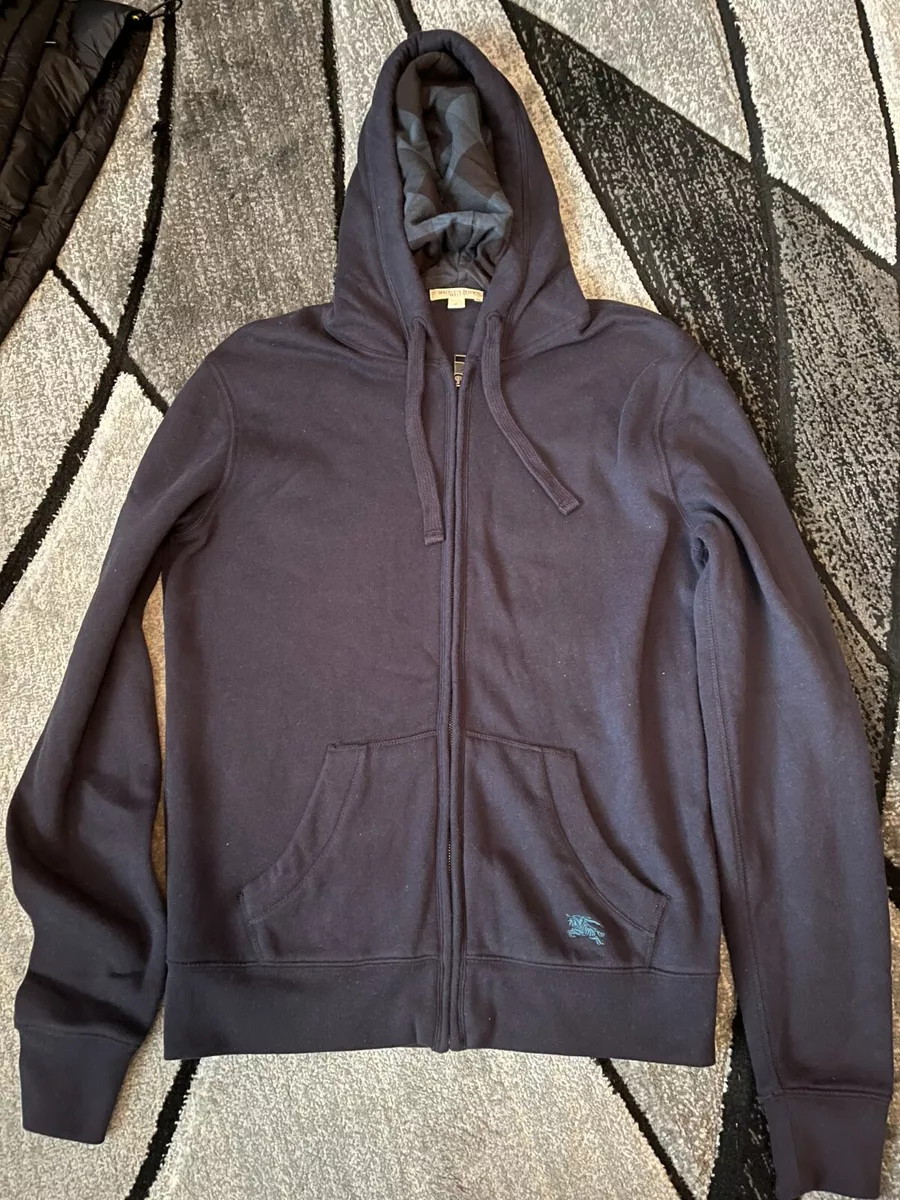 Burberry hoodie navy blue top