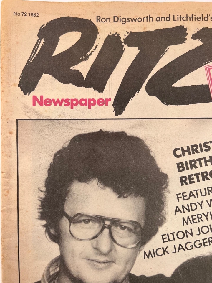RITZ magazine birthday issue 72 newspaper London collections 1982 VERY RARE - Image 2 of 4