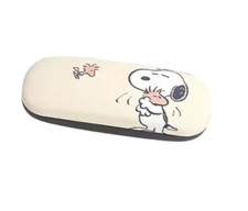 New Snoopy Peanuts Glasses Case Hard Protector Beige Friends Sunglasses Storage