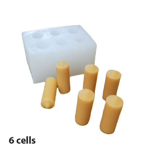 3D Candle Silicon Mold Handmade Diy Mini Cylinder Soap Candle Mould Candle Arozh