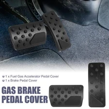 1 Set Car Brake Pedal Pad Gas Accelerator Pedal Cover for Jeep 2011-2021 Black