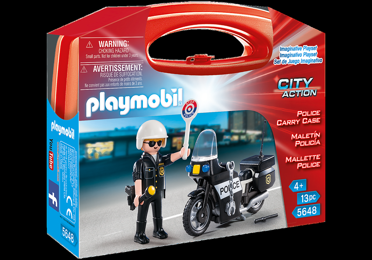 Playmobil City Action Police Play Set 5648 With Carry Case 13