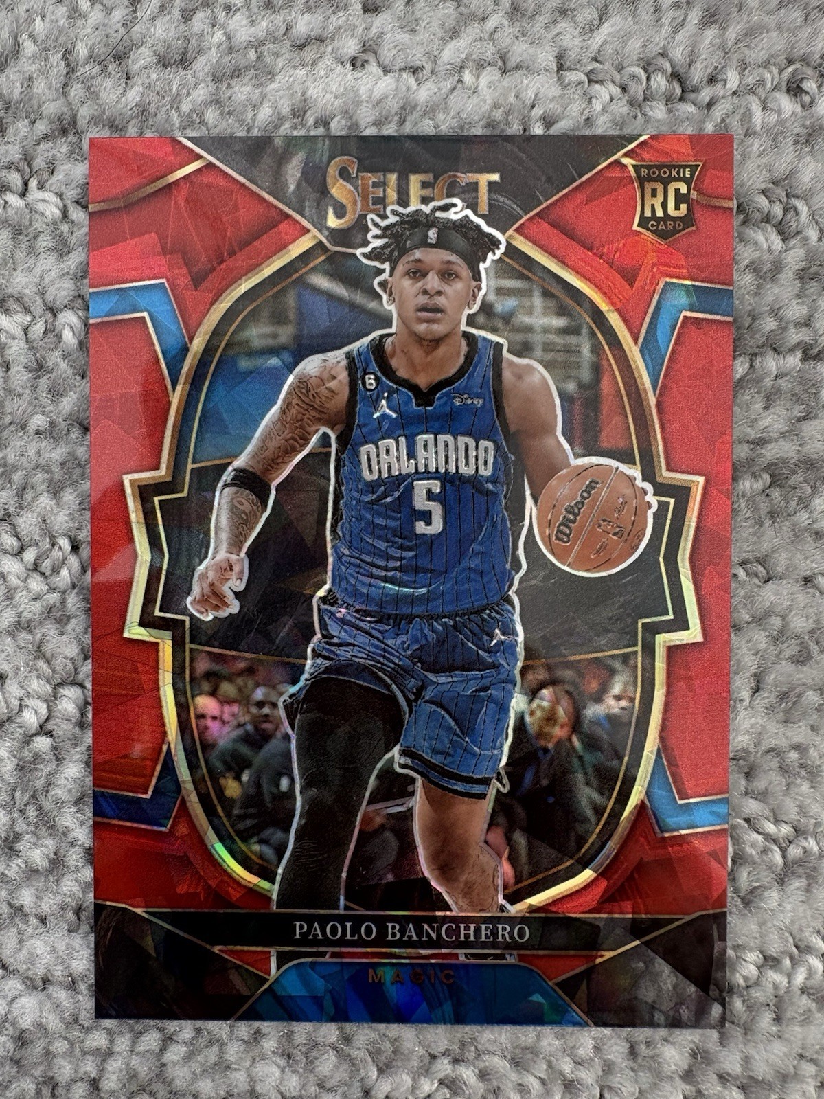 2022-23 Panini Select - Concourse Paolo Banchero #72 Red Cracked Ice Prizm (RC)