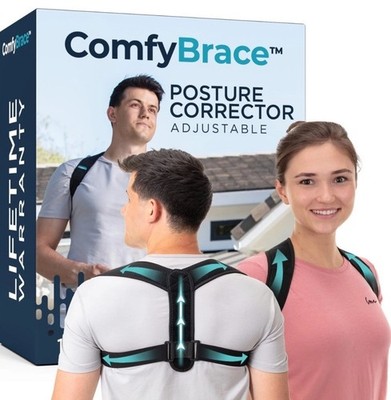 ComfyBrace Haltungskorrektor für Männer und Frauen Rückenbandage Glätteisen - Neu