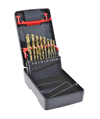 Würth Spiralbohrer-Satz HSCo DIN 338 Red Line Syska 19-tlg.