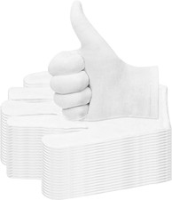 20 Pairs Cotton Gloves for Dry Hands, Paxcoo White Cotton Gloves for Eczema, Cos