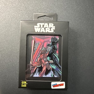 NYCC Star Wars Darth Vader Glow In The Dark Pin. Sealed Never Been Opened