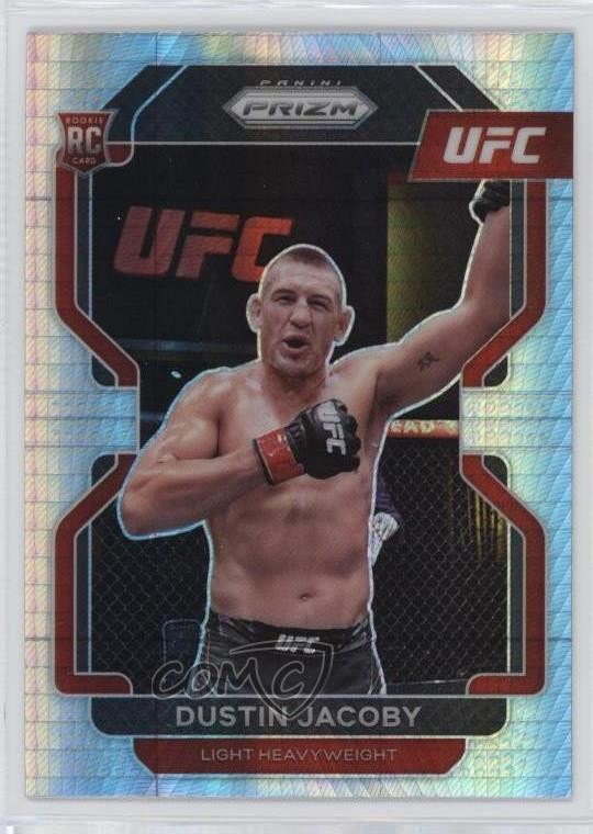 2022 Panini Prizm UFC Hyper Prizm Dustin Jacoby #123 0u5r