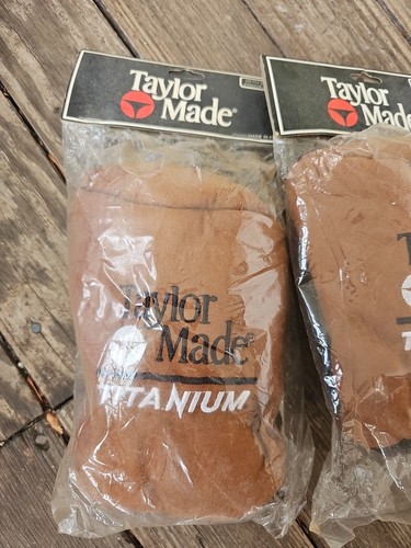 TaylorMade Titanium Golf Cover Vintage Brown New Old Stock 2 - Picture 3 of 7