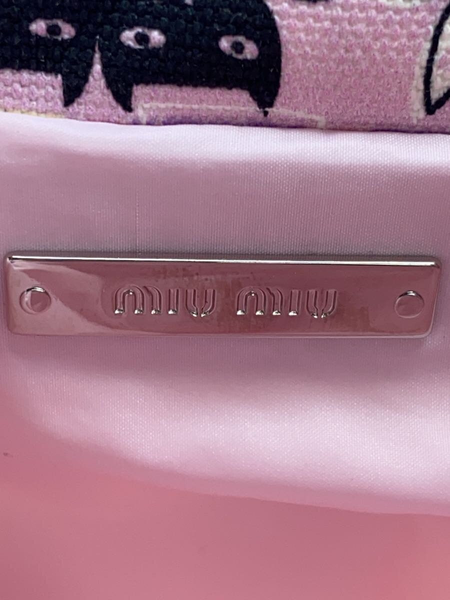 MIU MIU DRAWSTRING BAG / CANAPA CATS / - / PNK / TOTAL